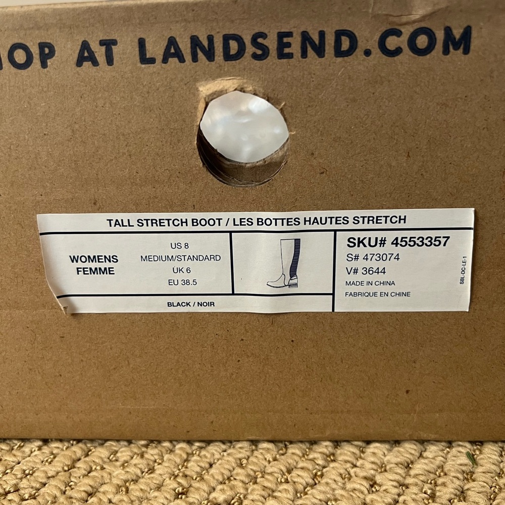 MOVING SALE 🔥 Lands’ End Tall Suede Boots Size 8 - Picture 7 of 8